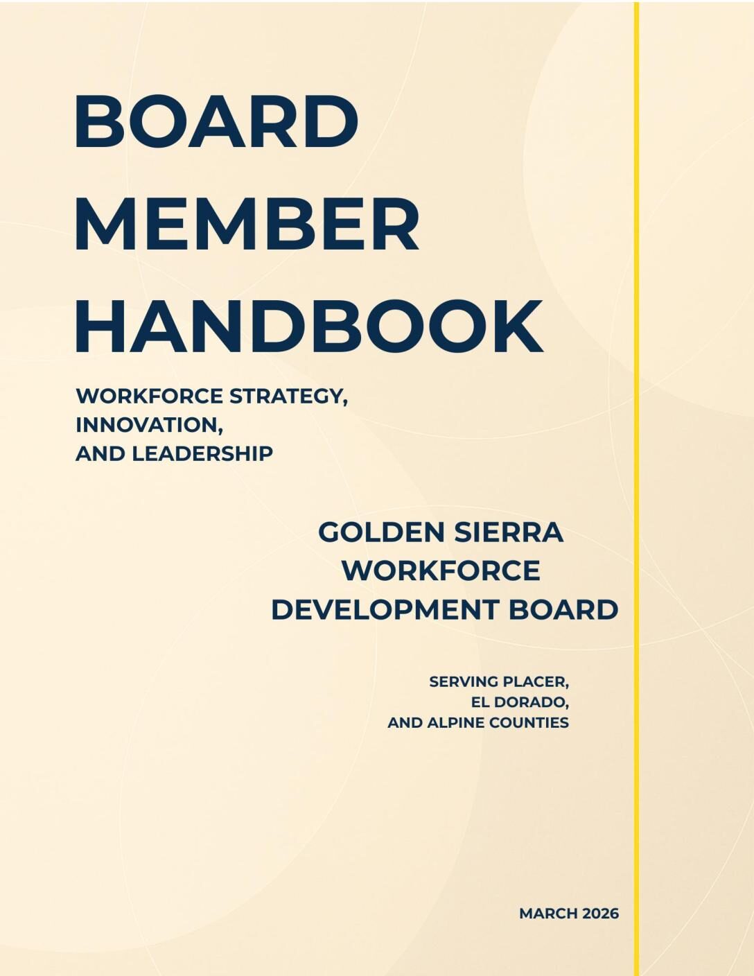Workforce Development Board Member Handbook